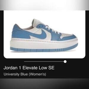 Nike Jordan 1 Elevate Low SE Women's Sneakers - Blue and White